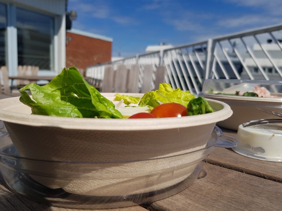 Espresso house Caesarsallad med räkor