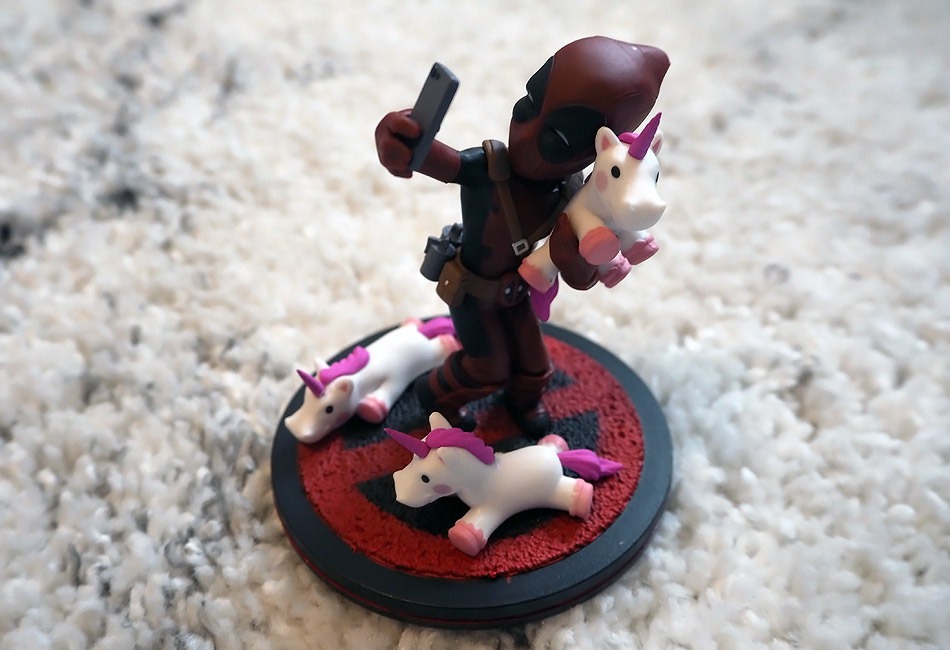 Deadpool unicorn selfie