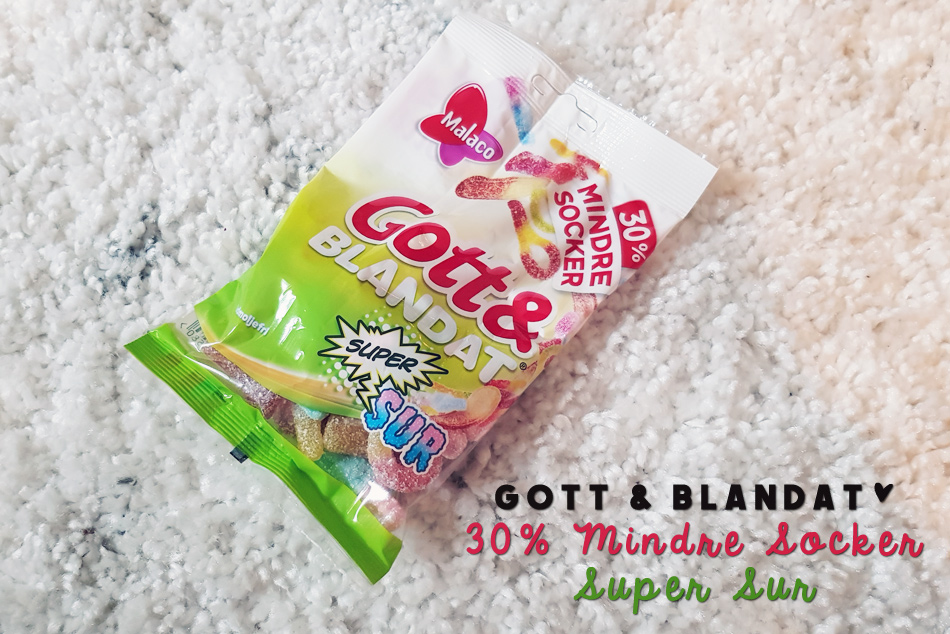Malaco Gott & Blandat Super Sur 30% mindre socker